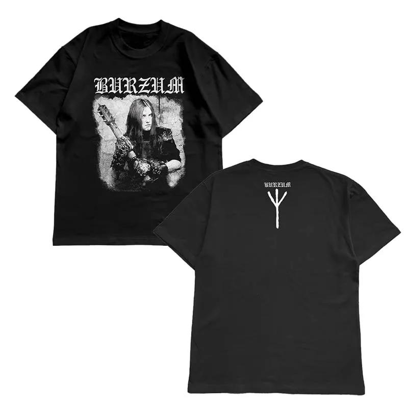 BURZUM Band T-Shirt Men s Summer Fashion Street Trend Short Sleeve Cotton Comfortable Men s and Women s Clothing 4XL
