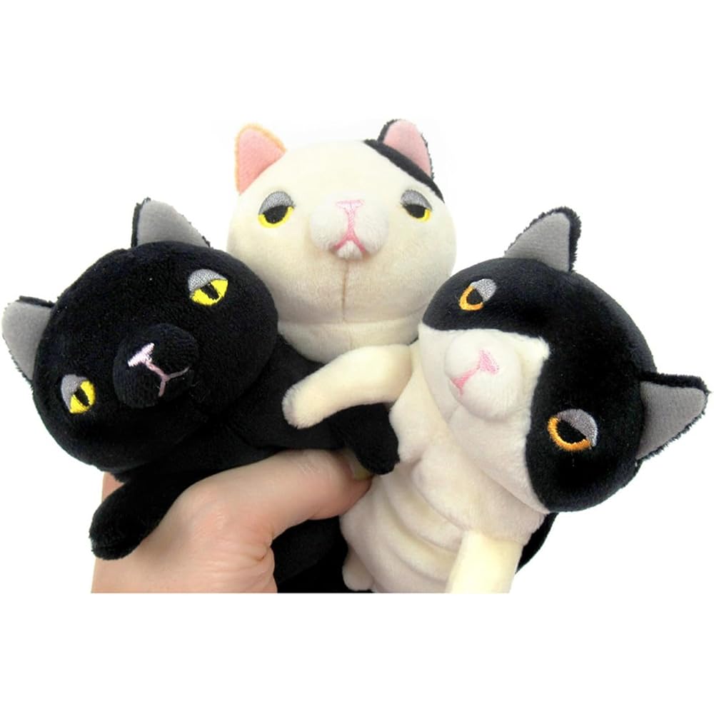 Shinada Global Mochi Series Mochi Cat Calico Mini Plush Toy 7x5x14cm Animal MONE-0088M
