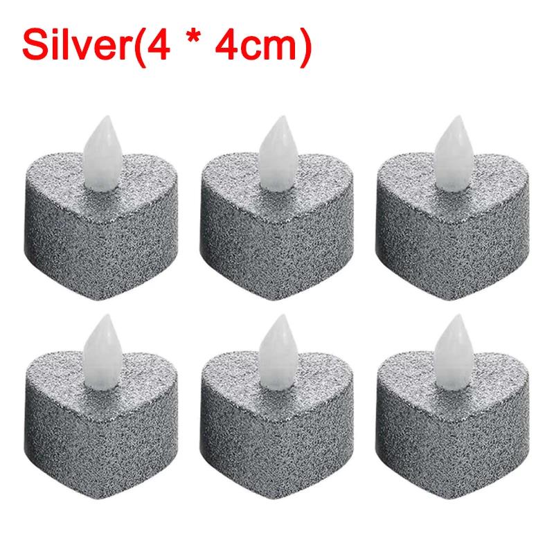12/6/3/1Pcs Glitter LED Candles Battery Operated Tea Light Flameless Electric Candles Xmas Wedding Party Decorations Table Lamp