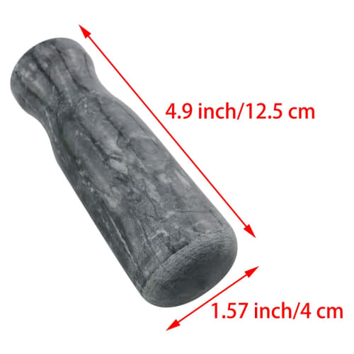 Ruiwaer Granite Replacement Pestle, Ink Color, Food Flavor, Grinding Rod, Replacement Pestle, Marble, Grinding Pestle, Stone Pestle (Mortar Only, Not