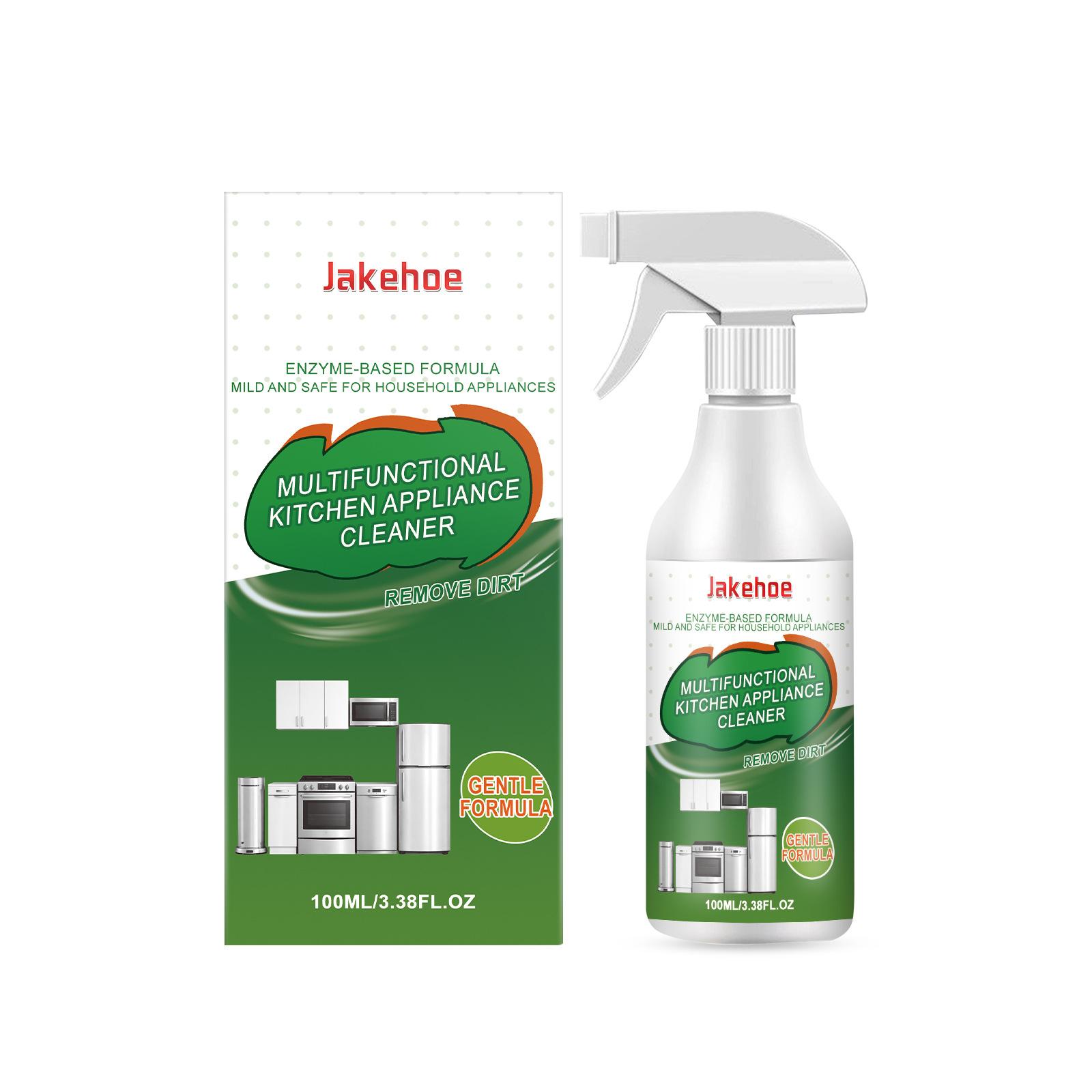 

Jakehoe Kitchen Appliance Cleaner Spray Powerful Decontamination Penetrates Oil Stains Household Multifunctional Cleaner 100ml 100ml