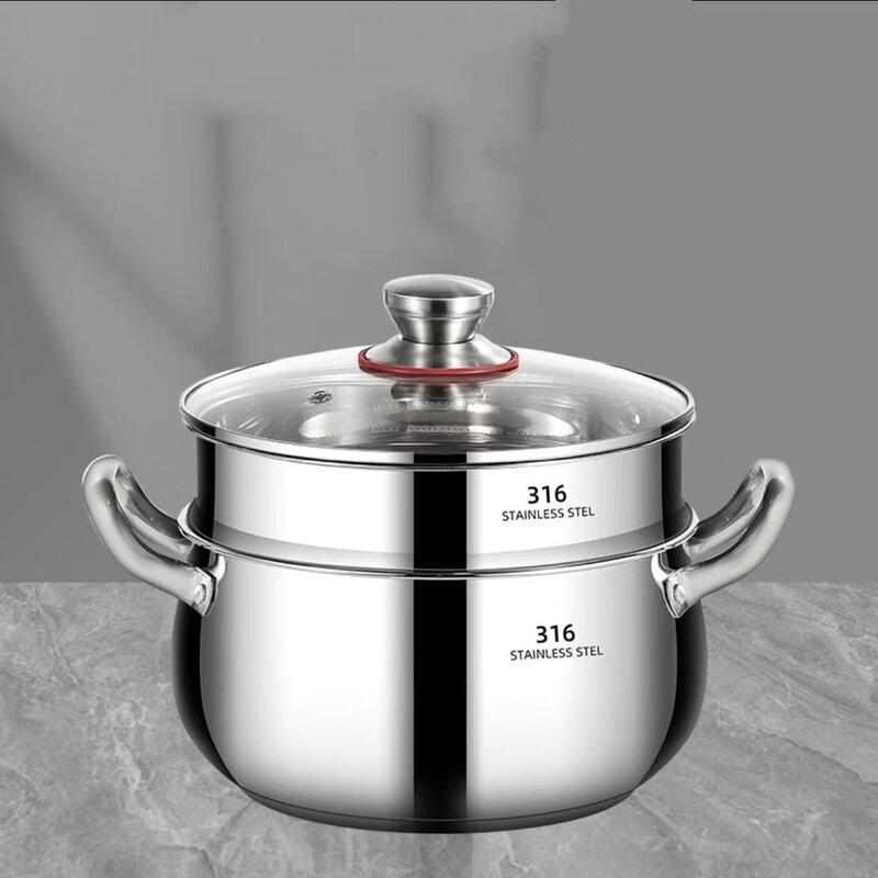 

316 Stainless Steel Stockpot & Steamer Set