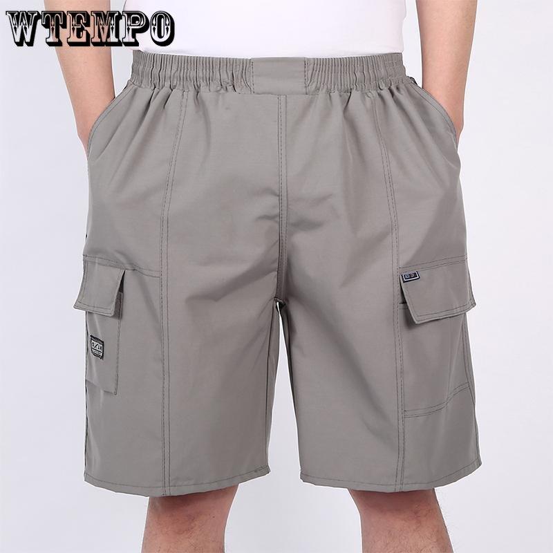 Middle-aged Summer Men's Shorts Five-point Pants Loose Casual Sports Men's Beach Pants Mid-waist Pants