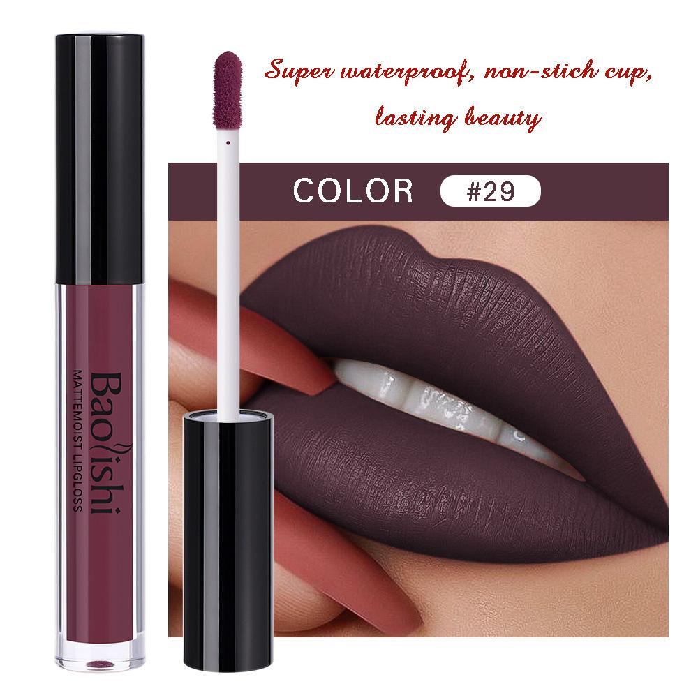 

12 Цветов Блеск для Губ Матовая Жидкая Помада Водостойкая Матовая Не липкая Чашка Стойкий Блеск для Губ Масло для Губ