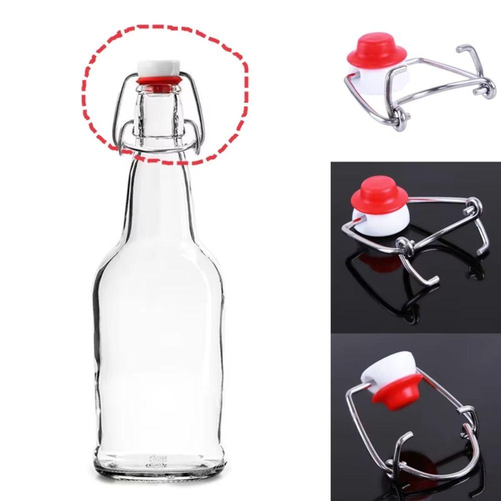 8Pcs Beer Flip Top Wine Stopper Swing Cap Bottle Sealer Lid Durable Bottles Cap Flip