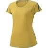 Training Slim Cylon Size S To Japanese Size Women's T-Shirt, Sweat-Wicking, Quick-Drying, Fit, 32MA9811, Yellow, (Equivalent S)
