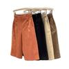 Women's Pure Cotton High Waist Cropped Work Pants, Summer 2026, Plus Size, Petite, Casual Loose Fit