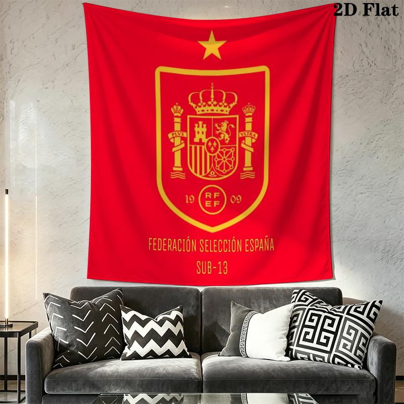 La Roja Wall Tapestry Aesthetic Wall Hanging Printed Fabric Blanket Decorative Tapestries for Bedroom Living Room Home Decor