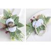 Realistic Rose Boutonniere Wedding Corsage Handmade Wrist Flower Optional for Weddings Decoration in Soft Color