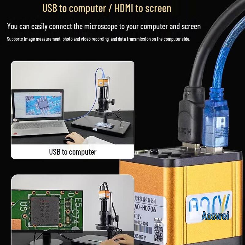 AOSVI Electronic Repair Microscope with 4K HD Display