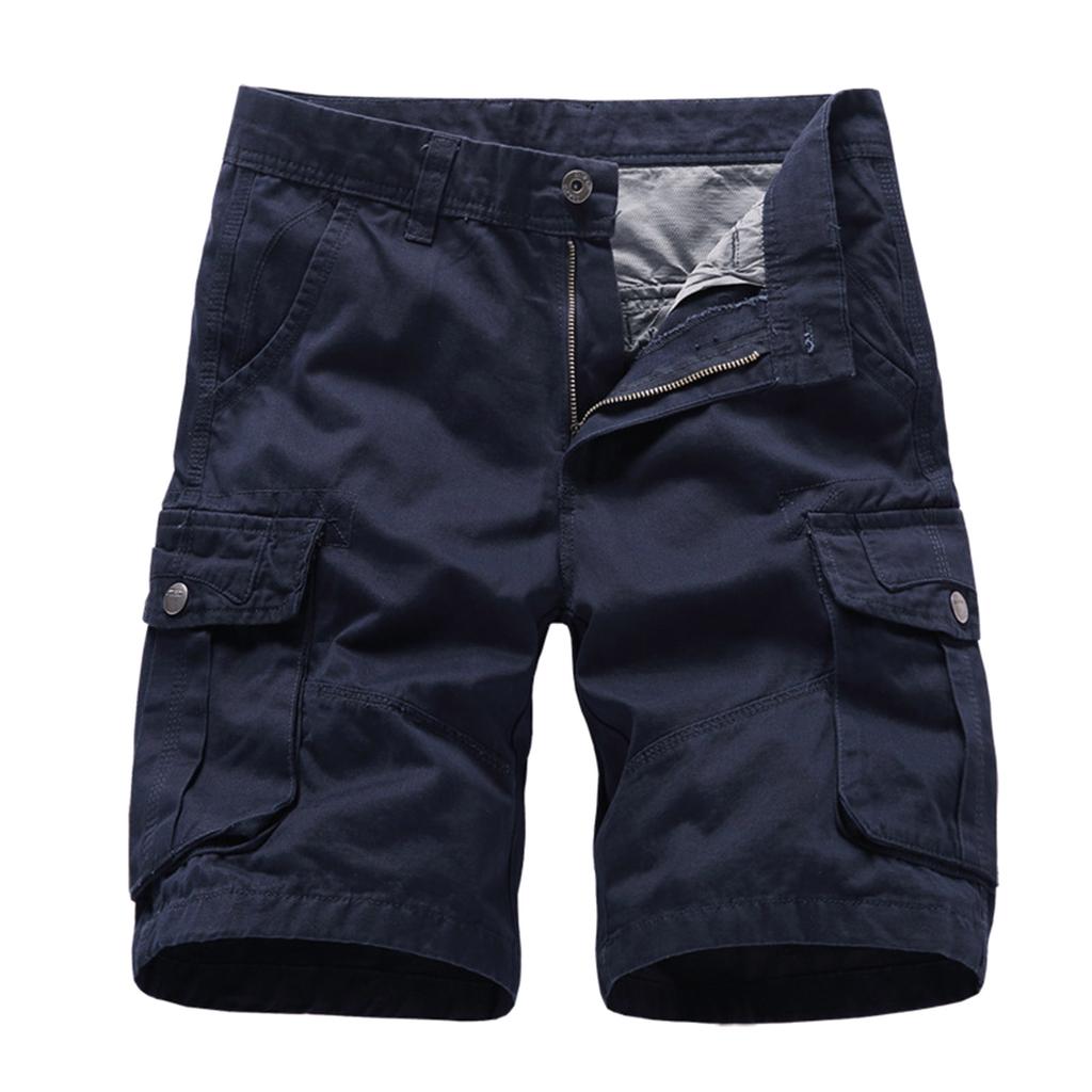 Men's Summer Casual Outdoors Casual Patchwork Pockets Overalls Sport Tooling Shorts Pants