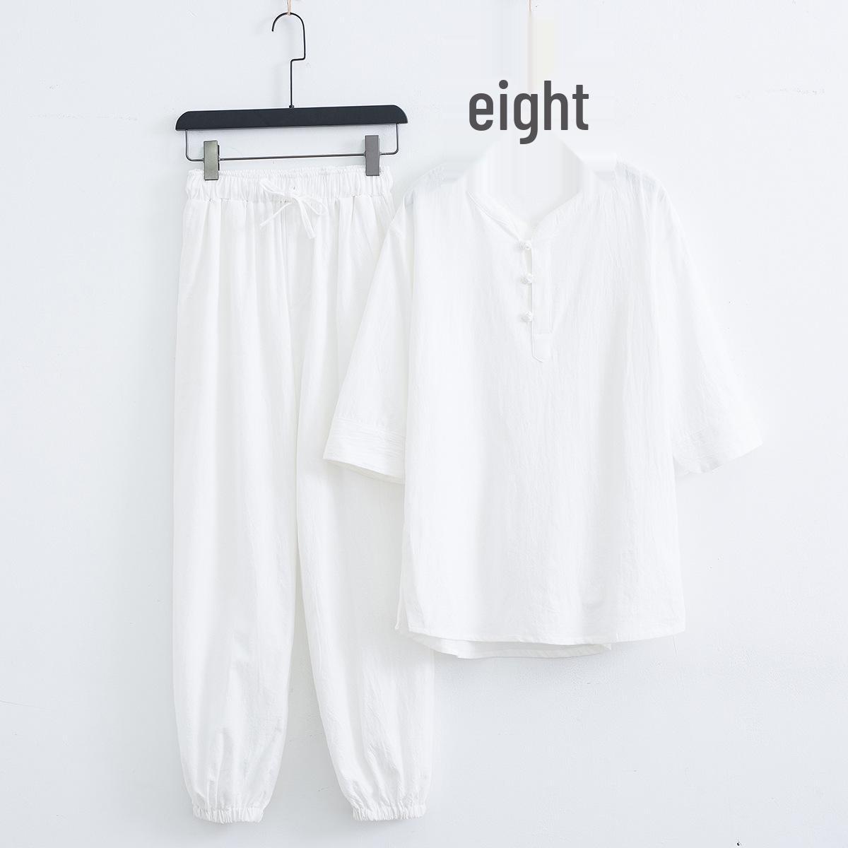 

Мужской костюм Тан в стиле дзен из хлопка и льна: Комплект одежды для даосского поклонения и медитации 170/L