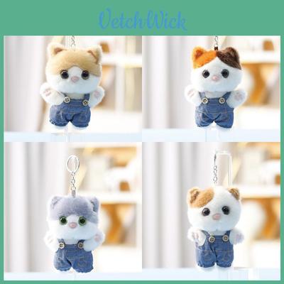 Plush Cat Doll Keychain Gift For Women With Soft Polyester Filling