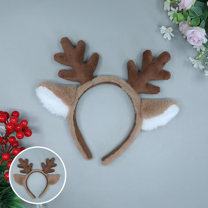 Reindeer Antler Headband Fashion Cosplay Deer Ear Head Hoop Lolita Hair Bands Holiday Christmas Party Festival Hair Accessories