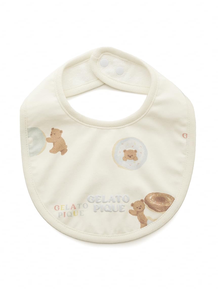 

Gelato Pique Baby Donut Bear Print Bib PBGG252447CRMF