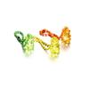 5pcs/lot Candy Color Colorful Cute Resin Bear Keychain Mini Bear With Chain For DIY Jewelry Making Finding Accessories