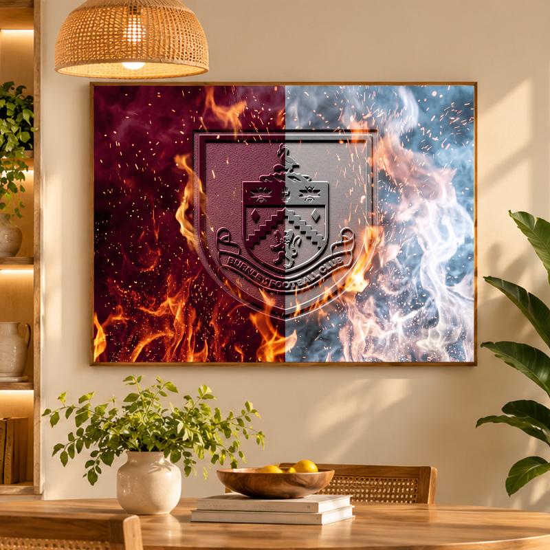 5D Diamond Painting Burnley Football DIY Full Drill Diamond Art Kit Home Decoration