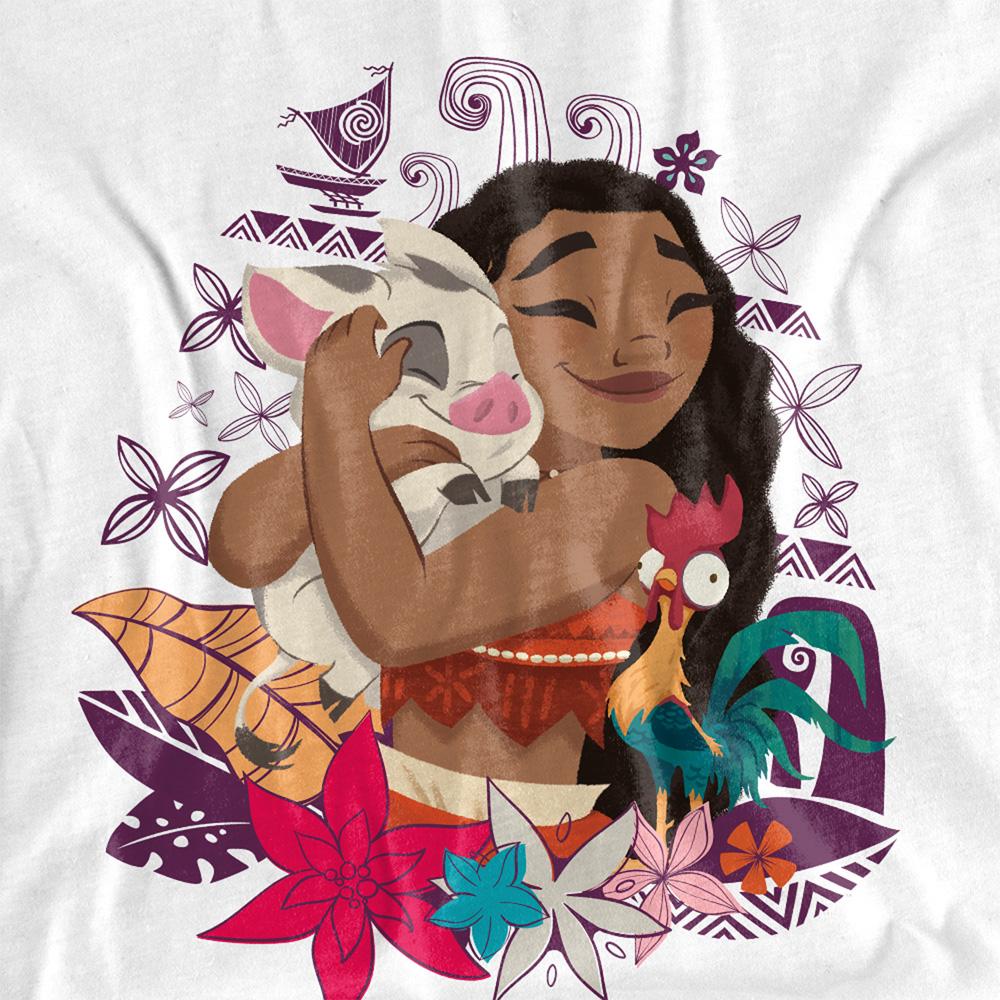 Moana Unisex Adult Love Pua & Hei Hei T-Shirt