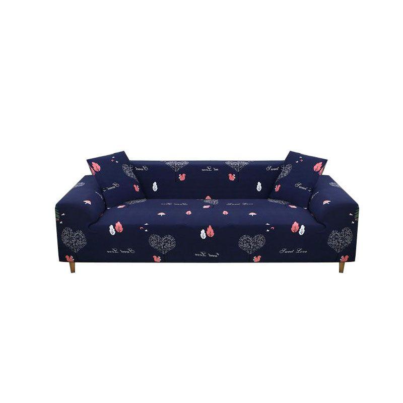 1234 Seat Printed Stretch Sofa Cover Corner Slipcover For Living Room