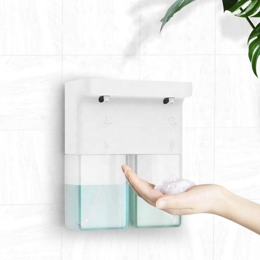 Direct Factory Double Bottle Hotel Induction ODM Smart Sensor Infrared Wall-Mounted ABS PP Automatic Foam Soap Dispenser