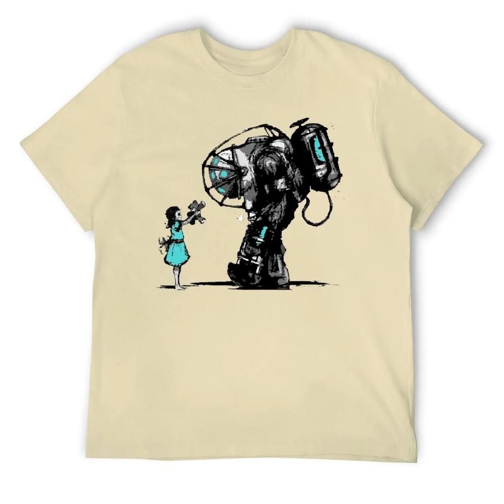 Rundhals BioShock Z T-Shirt Bewegung T-Shirt Niedlich Lustig Geek Fitness US-Größe