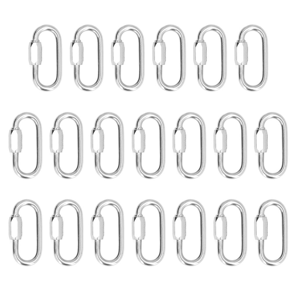 20pcs Bird Foot Rings Bite Resistant Stainless Steel Parrot Leg Rings Bird Toy AccessoriesL