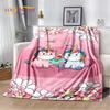 Cartoon Cute Unicorn Soft Plush Blanket,Children's Flannel Blanket Throw Blanket for Living Room Bedroom Bed Sofa Picnic Cover