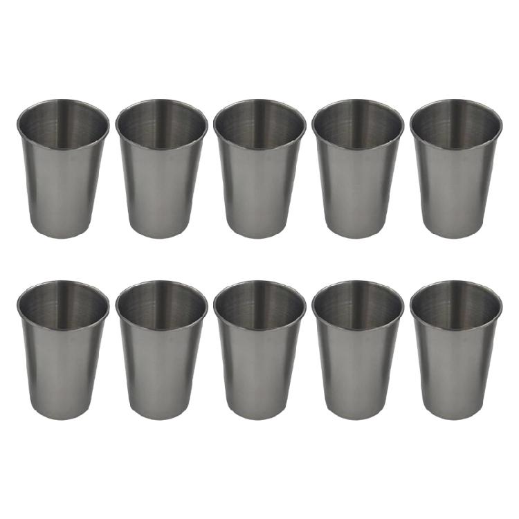 

Set Of 10 Insulated Stainless Steel Cups Drinking Cups Produced For Rusts Resistance And Flavorful Tastes Experience