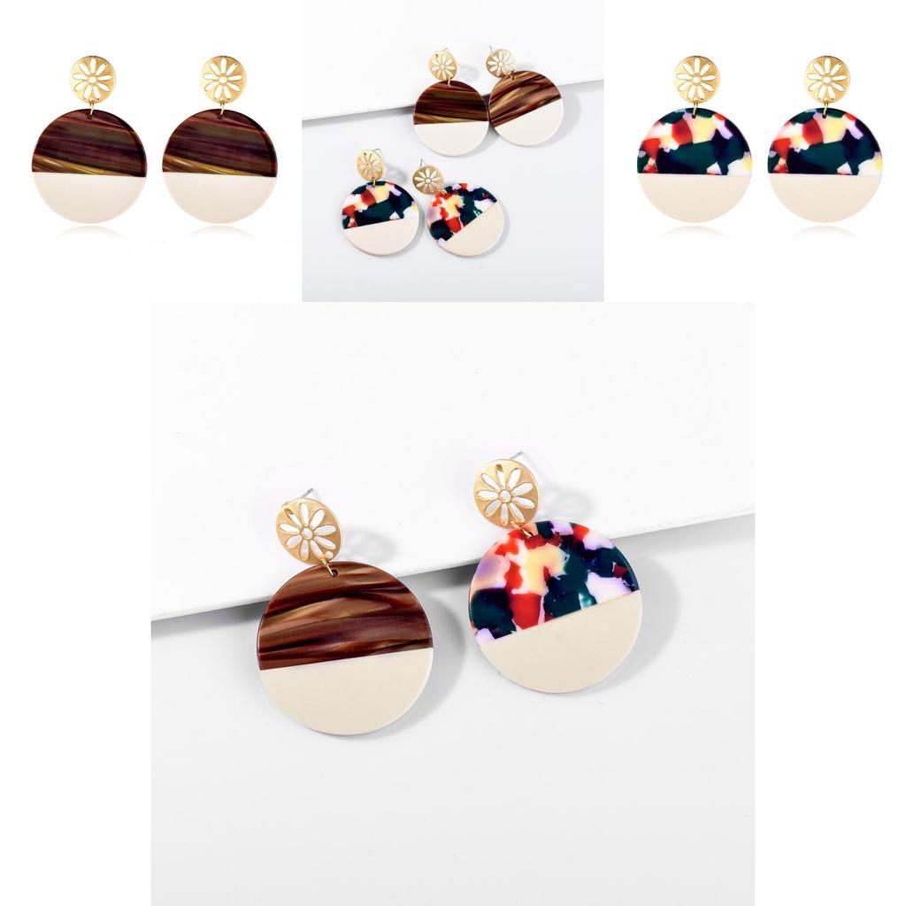 Acetate Creative Fashionable Earrings 2021 European American Style Womens Jewelry