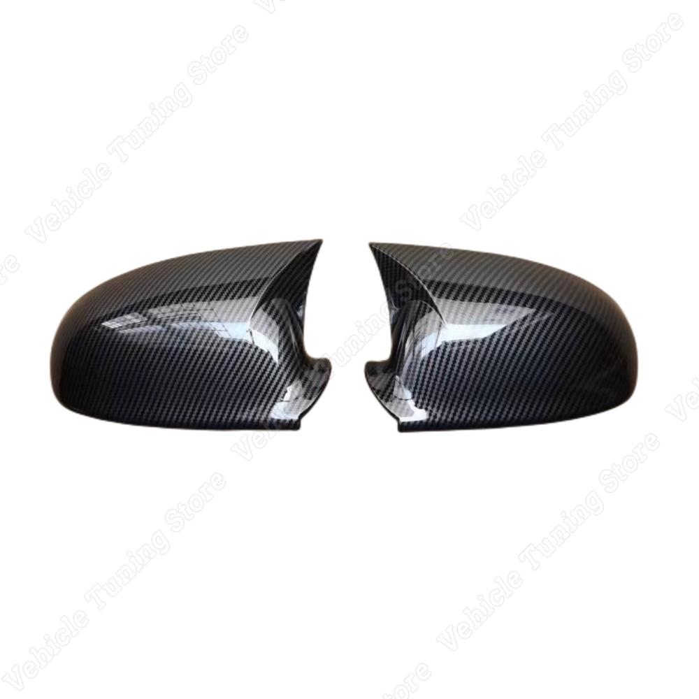 Für Volkswagen Jetta MK5 2 Stück glänzend schwarze Auto-Rückspiegel-Abdeckkappen Jetta V 1K2 TSI TDI TFSI GLI 2005–2010 Bodykits