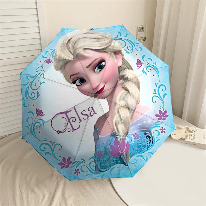 

1PC Elsa Frozen Umbrella-8-Rib Reinforced, Automatic Open, Lightweight & Durable, Cute Fashion Accessory for Outdoor, Beach or Casual Use, Beach Umbre