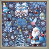 2/4Sheets Christmas Window Clings Decorations Cute Funny Double-Sided Static Stickers,with Blue Frozen Winter Pattern Wallpapers