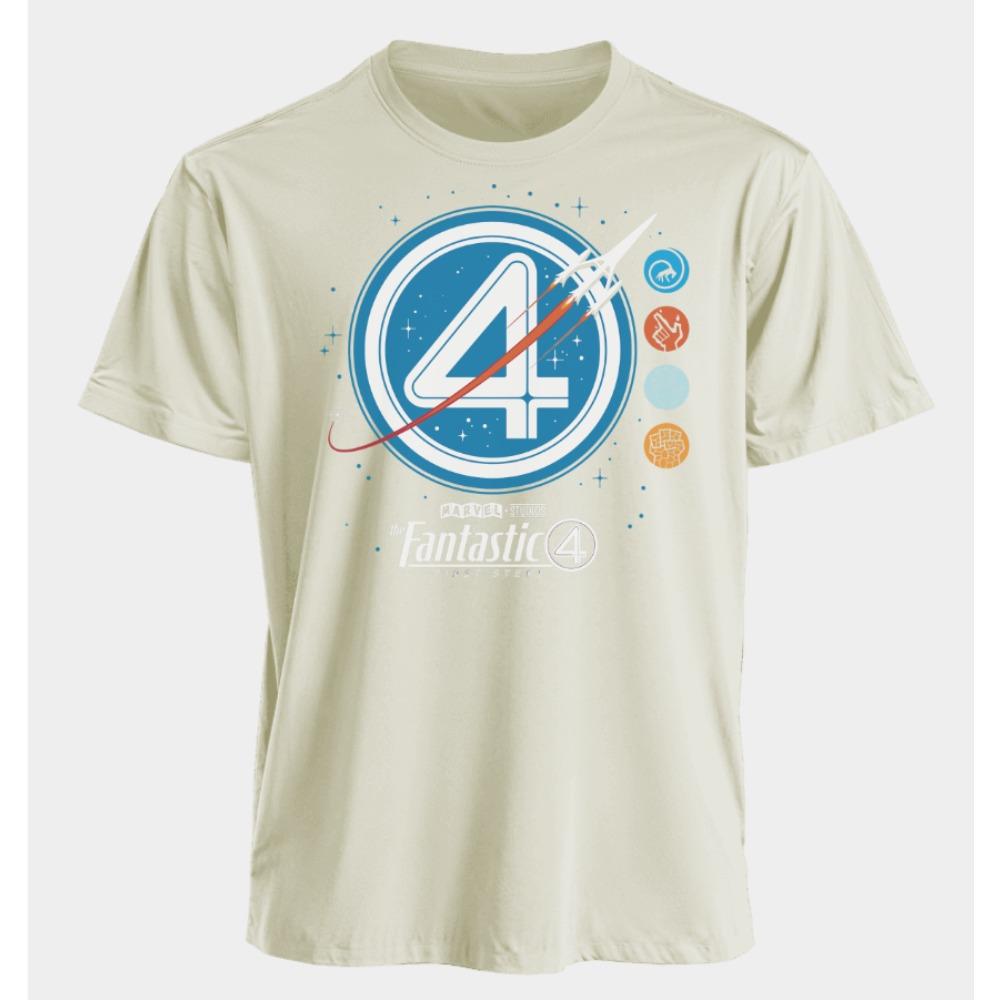 Men's and Women's T-shirts The Fantastic 4 Summer American Spring and Autumn Basic Loose Sporty Oversized Short-sleeved