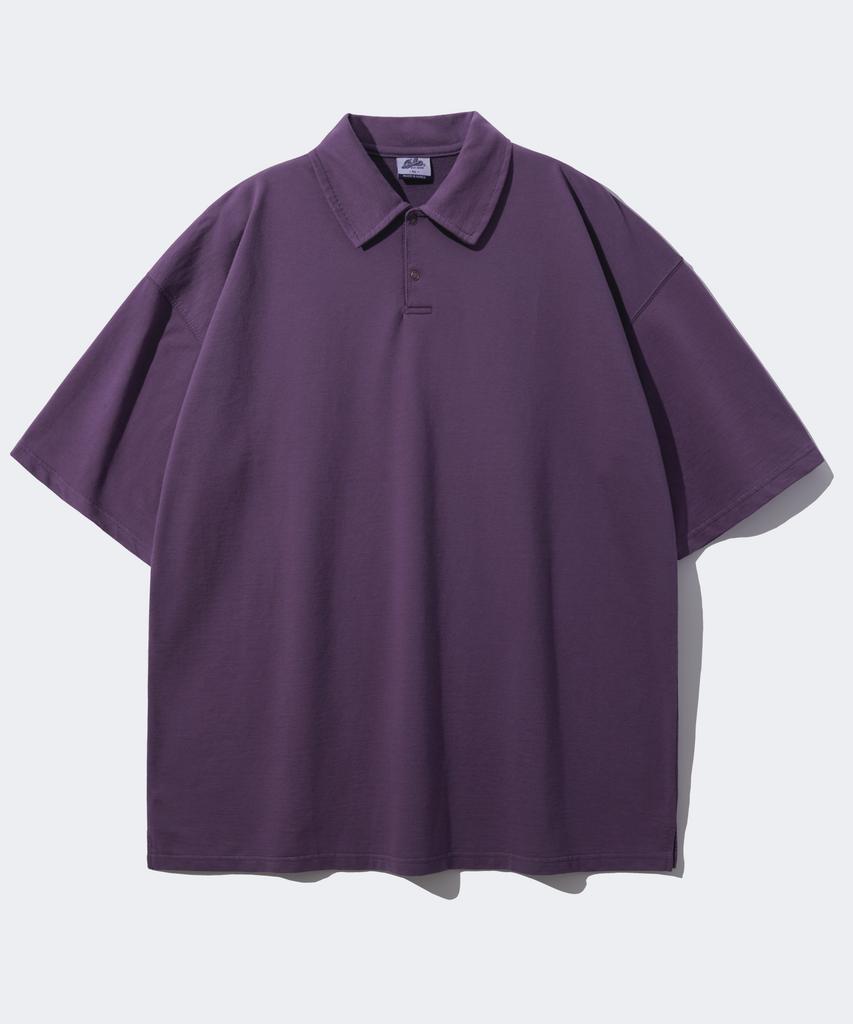 PUNCHLINE Shower Wash Collared Short Sleeve 5-Piece Set Pale Purple Wsst6220