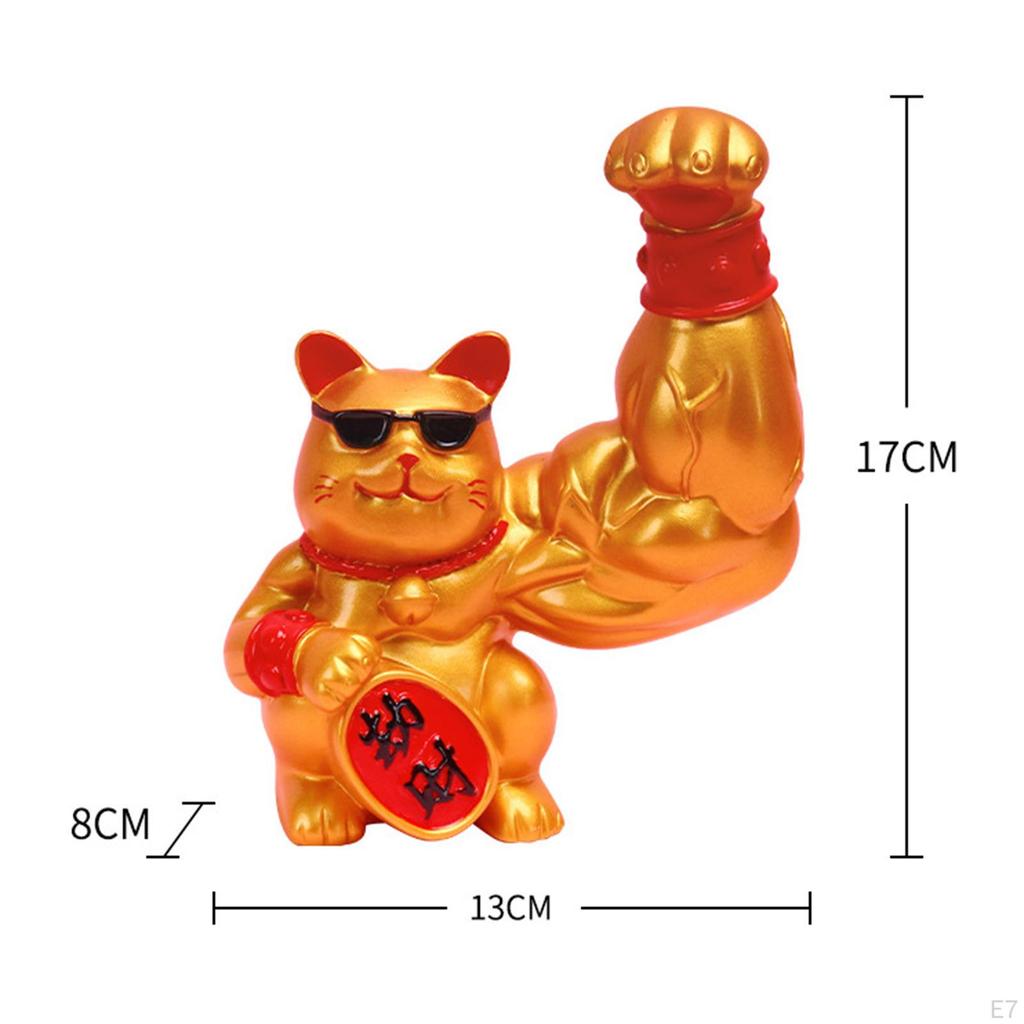 Figurine Feng Shui Strong Muscle Ornaments Brings Shopwindow Office Desk Top Wealth Sculpture
