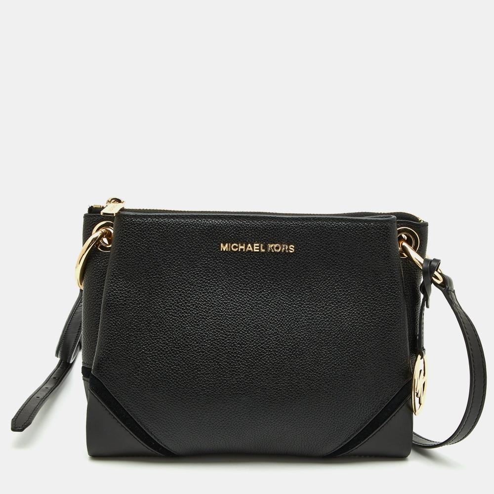 

Michael Kors Leather Nicole Crossbody Bag black