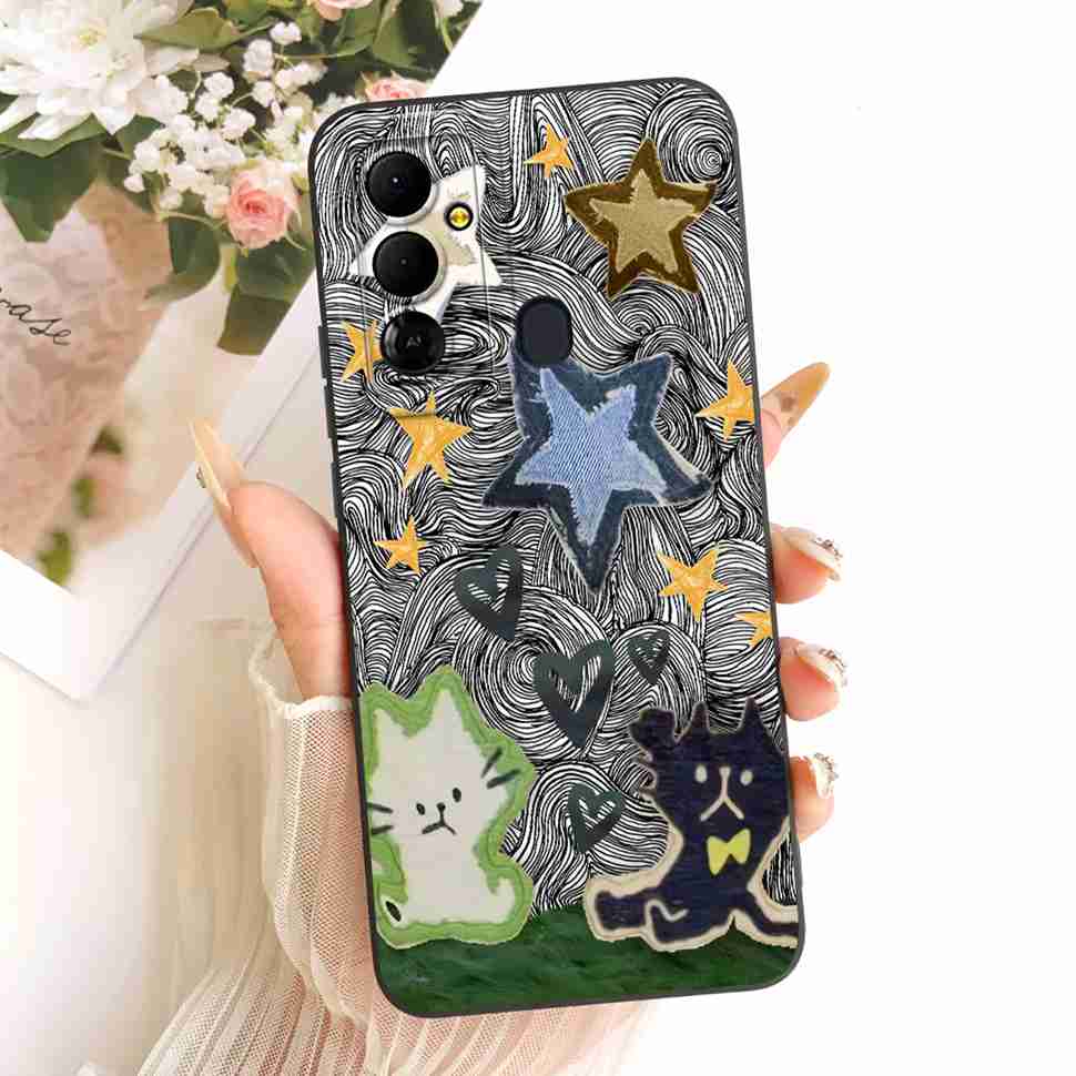 For Tecno Pop 6 Go BE6j Case Simple Style Silicone Shockproof Back Cover Coque For Tecno Pop6 Go POP 6 GO Phone Bumper Shell