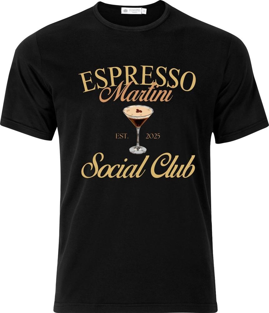 

Espresso Martini Social club D.T.F Full Colour Adult Cotton T shirt S