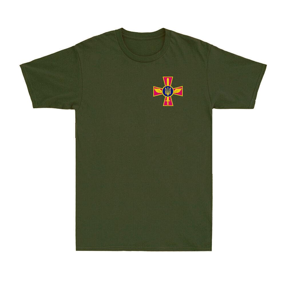 Ukrainian Air Force Emblem Ukraine Armed Forces UAF Pocket Symbol T-Shirt S