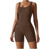 Quick-Drying Ribbed Yoga & Dance Bodysuit with Shorts