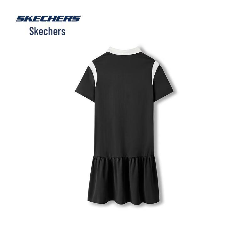 Skechers Women s 2025 Summer Colorblock Polo Midi Dress L