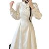 Plus Size Elegant Chinese Qipao: Spring/Autumn 2025 Slimming Long Dress for Women