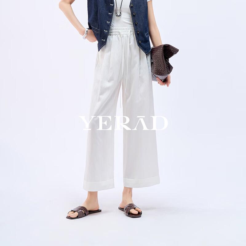 YERAD Women s Tencel Blend Cropped Straight-Leg Pants 42