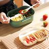 Bento Lunch Box With 2 Layers Multi Grid High Capacity Food Containers For Picnic Hiking