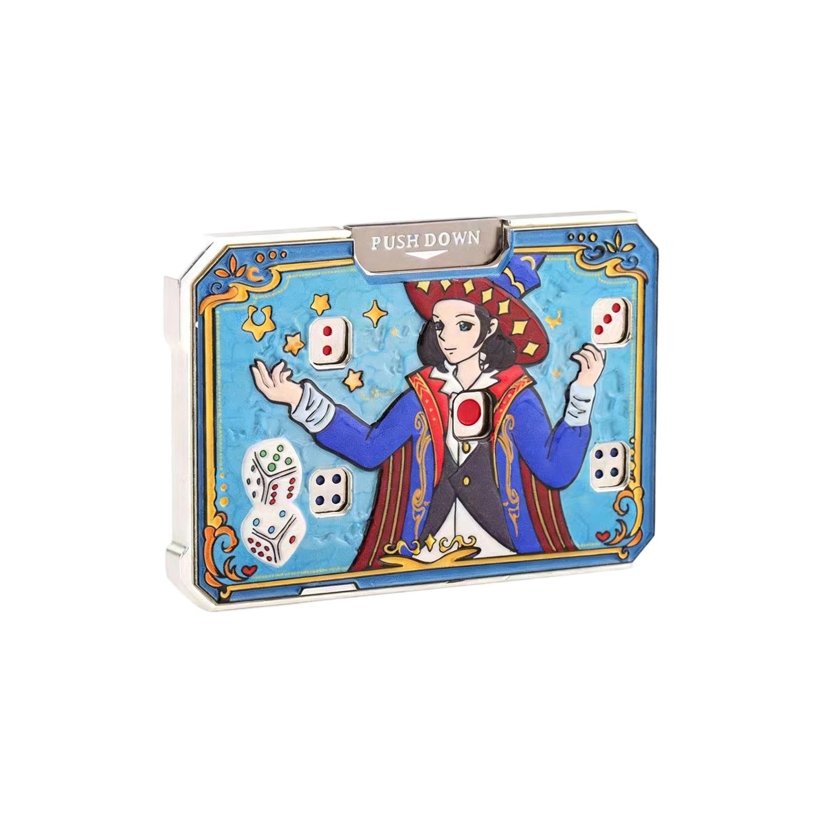 

Premium Enamel Dice Slider Toy – Metal Sensory Toy, Stress Relief Desk Toy For Adults & Teens One Size