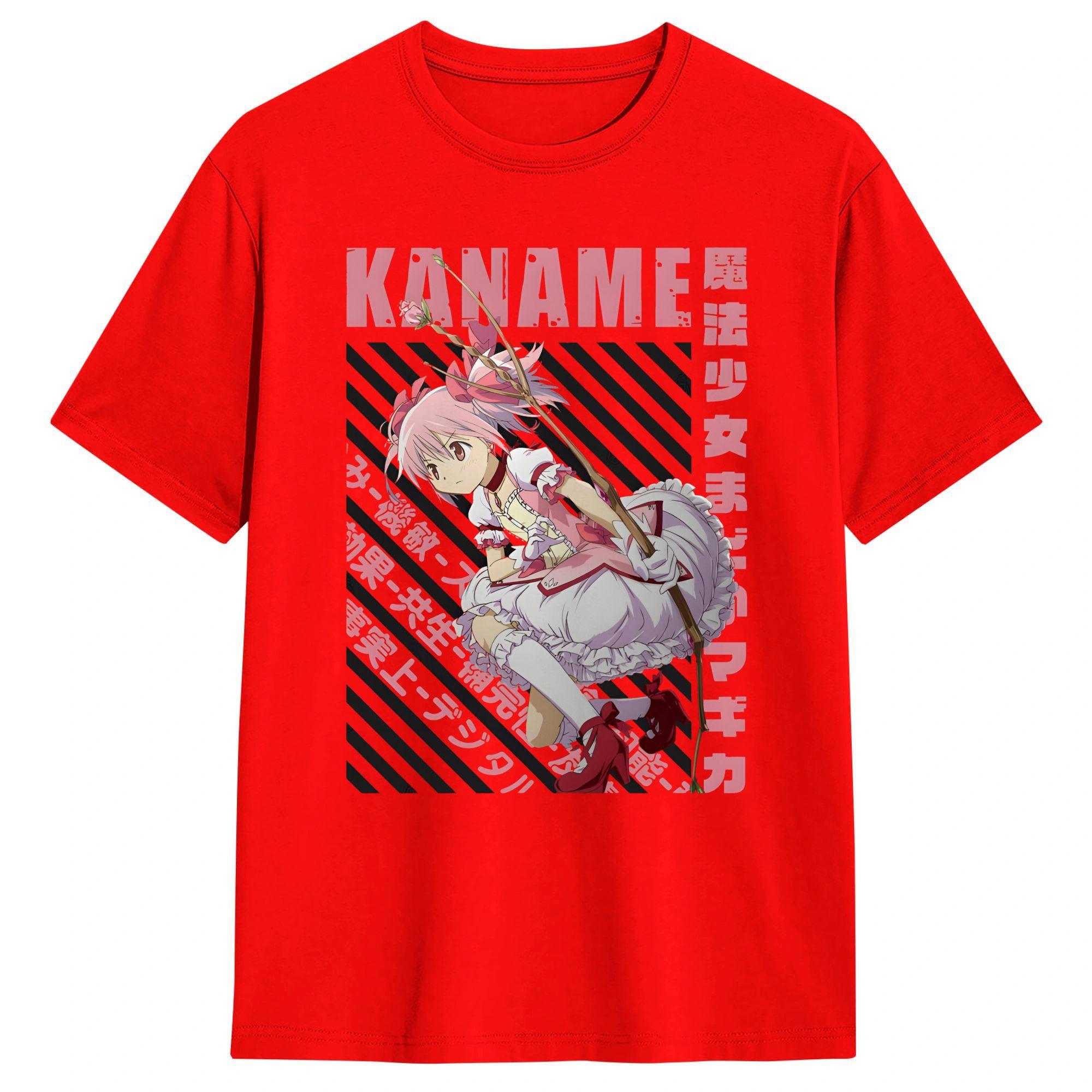 Mahou Shoujo Magi Madoka Magica Cotton TShirt For Adult Summer Vintage T Shirts Hipster Tees Oversize Casual Tops S