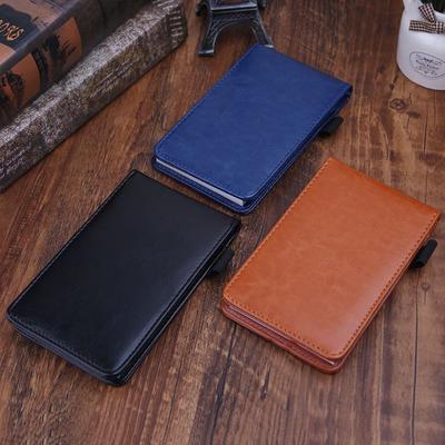 Multifunction Pocket Planner A7 Notebook Small Notepad Note Book Leather Cover Business
