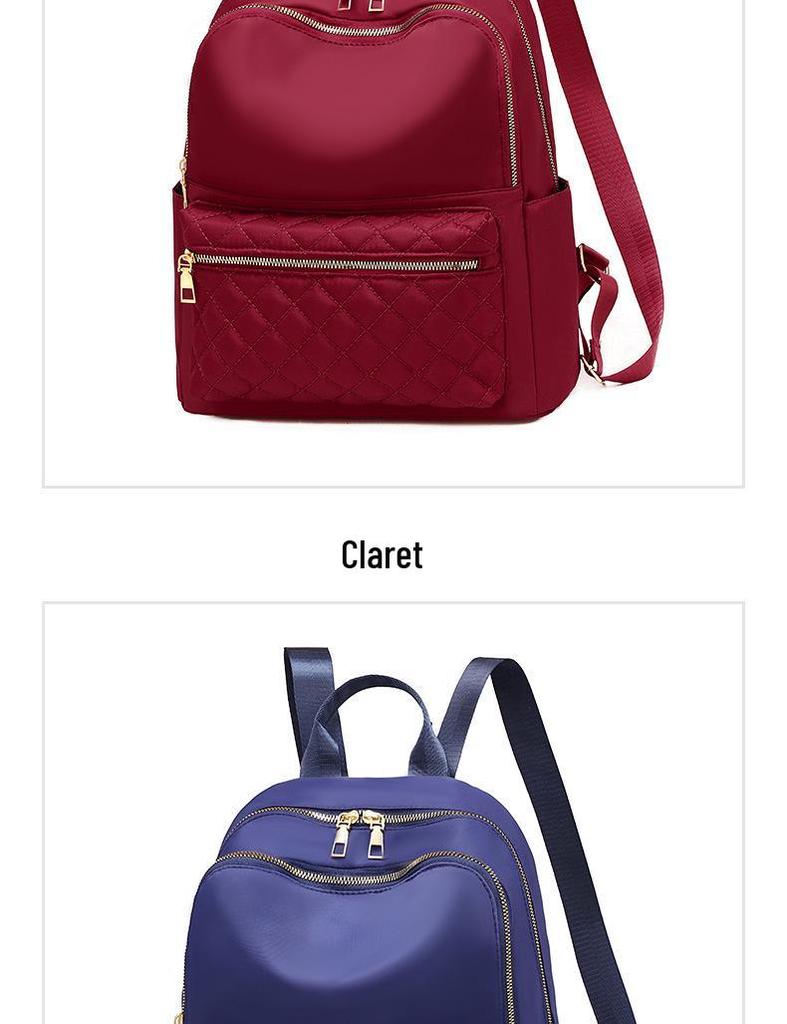 Women's Embroidered Oxford Cloth Casual Backpack for Travel and Storage