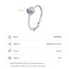 MODIAN 925 Sterling Silver Emerald Cut Square CZ Fashion Ring Classic Basic Design Fine Jewelry For Girls Women Christmas Gifts