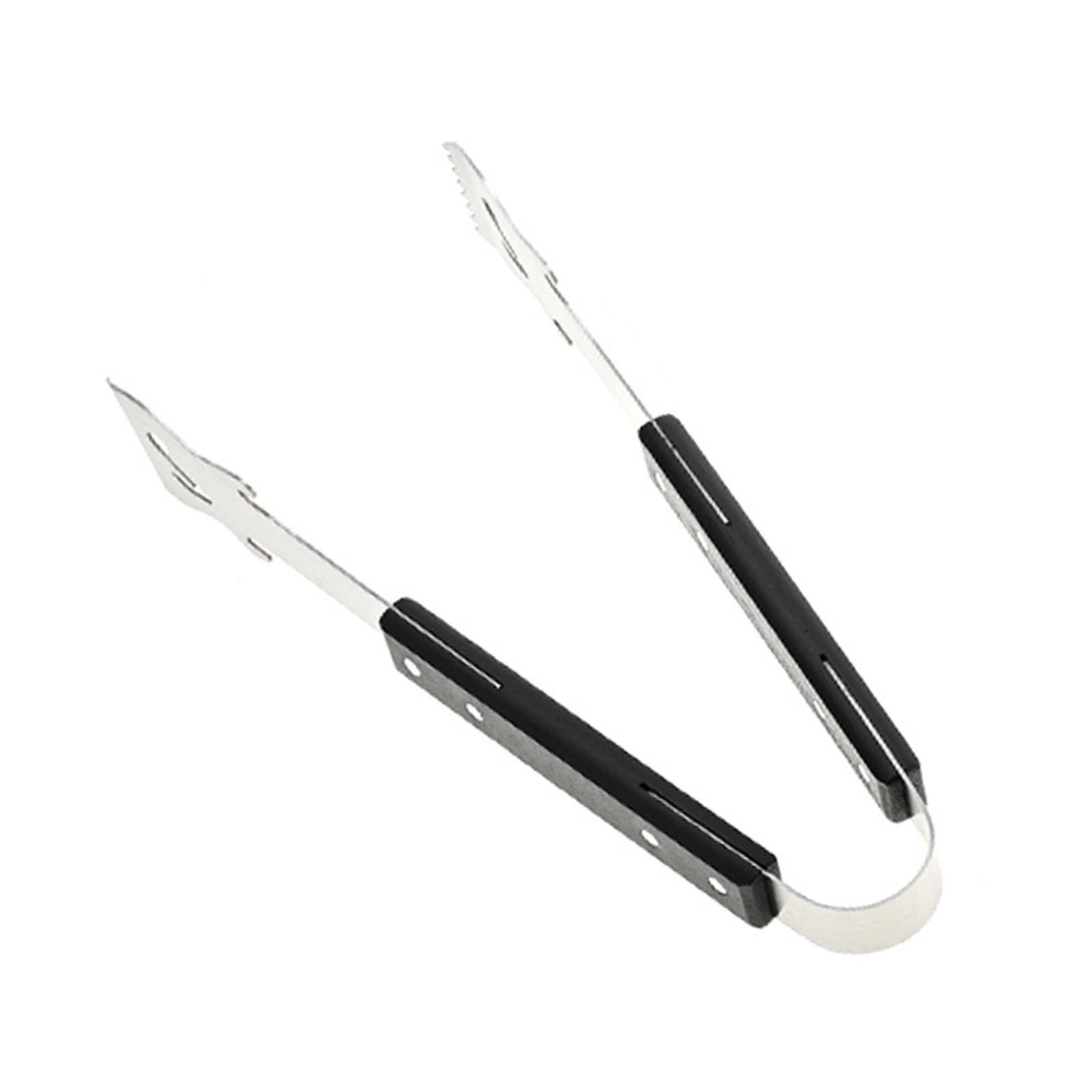 Outdoor Camping Barbecue Cutlery Kitchen Food Cooking Spatula Serving Tongs Meat Fork Easy Draining Grilling Tool 1